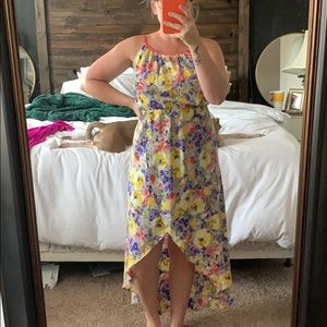 Floral High Low Maxi